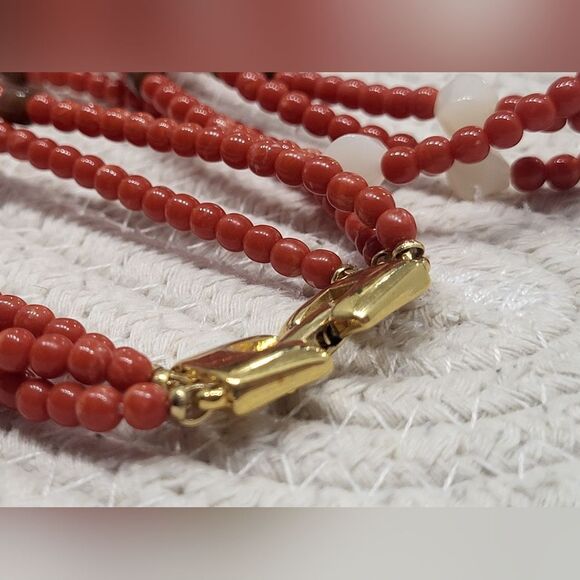 Monet beaded tripple stranded long necklace - Picture 9 of 10